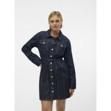 Vmoda - Blousejurk - Denim - Lange Mouwen - Knoopsluiting - Regular Fit