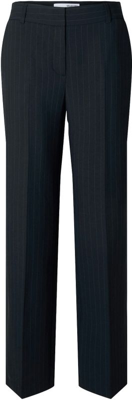 SELECTED - Rita - Broek - Zwart - Wijde Pijpen - Lang