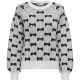 ONLY - ONLCLARA LS BOW O-NECK KNT - Dames - Gebreide truien