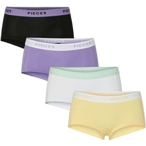 Pieces 4 Pack Dames short Paisley Purple Katoenen dames boxershorts