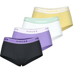 Pieces 4 Pack Dames short Paisley Purple Katoenen dames boxershorts