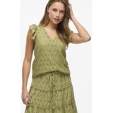 VILA Shirt 'VIAmalina'  olijfgroen