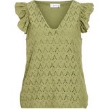 VILA Shirt 'VIAmalina'  olijfgroen
