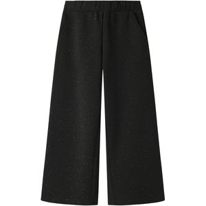 Broek - Zware Jersey - Wijde Pijpen - Verstelbare Taille - Glitter Detail