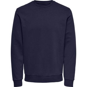 ONLY & SONS Onsceres Crew Neck Noos trainingspak voor heren (1 stuk), Nachtblauw.