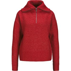 JJXX Trui Jxsiko Diverse Half Zip Knit Sn 12264926 Racing Red Dames