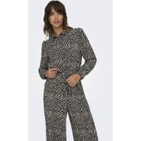 Only Onlkatty Life L/s Jumpsuit Black Katty Animal BEIGE M