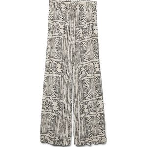 Vero Moda - Vmmenny Hw Wide Pants - Pantalon - Beige - Hoge Taille, Wijde Pijpen