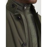 Jack & Jones Jprblaremy Coat - Army - Nylon - Elastaan - Met Capuchon