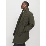 Jack & Jones Jprblaremy Coat - Army - Nylon - Elastaan - Met Capuchon