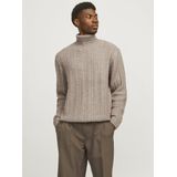 Jack&jones - Jprblatrent Knit Cable Roll Neck Bf Ln - Heren - Gebreide Truien