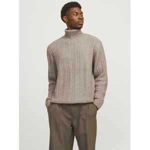 Jack&jones - Jprblatrent Knit Cable Roll Neck Bf Ln - Heren - Gebreide Truien