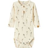 Romper - Lange Mouwen - Jersey - Grandad Hals - Drukknoopsluiting