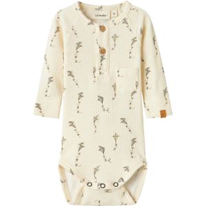 Romper - Lange Mouwen - Jersey - Grandad Hals - Drukknoopsluiting