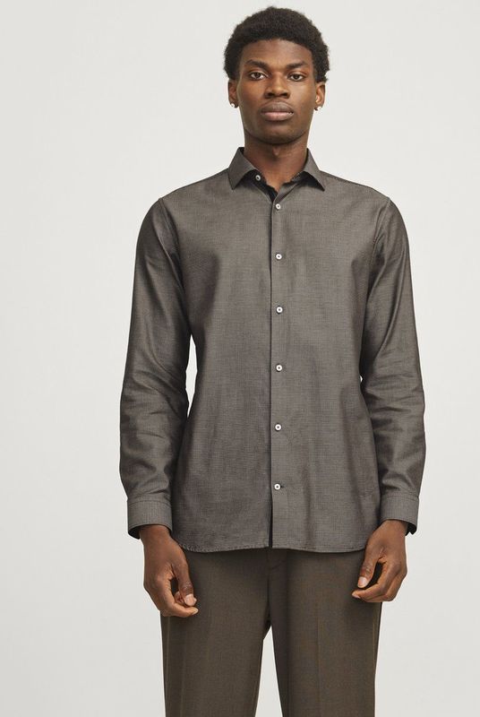 Jack Jones - Jprblaparker Detail l s Shirt Noos - Heren - Overhemden