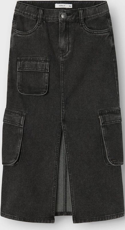 Name It Rok - NkfKylie - Black Denim - Name It - 8 jaar (128) - Rok