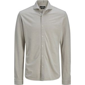 Jack Jones Overhemd Jprblalance Pique L s Shirt Smu 12269800 Tidal Foam Mannen