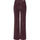 VERO MODA VMTESSA damesjeans met wijde snit, hoge taille, wijd gesneden jeans, Winetasting, 25W / 30L