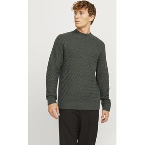 JACK & JONES Gebreide trui voor mannen, effen, gebreide, groen (olive night), L