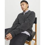 JPRCCFOX Gebreide Zip Cardigan, dark grey melange, L