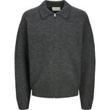 JPRCCFOX Gebreide Zip Cardigan, dark grey melange, L