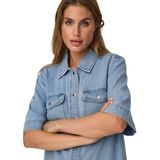 Denim Jurk - Licht Verwassen - Katoen - Regular Fit