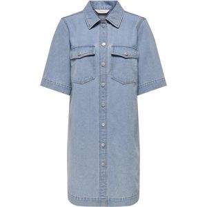 Denim Jurk - Licht Verwassen - Katoen - Regular Fit