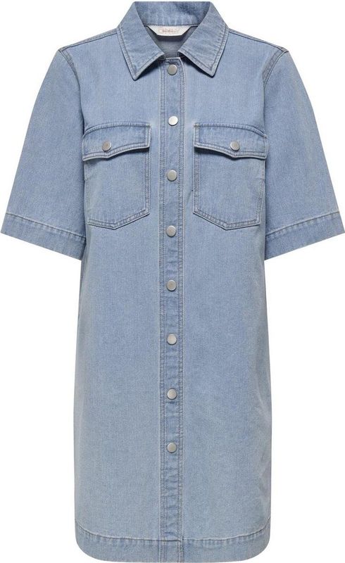 Denim Jurk - Licht Verwassen - Katoen - Regular Fit