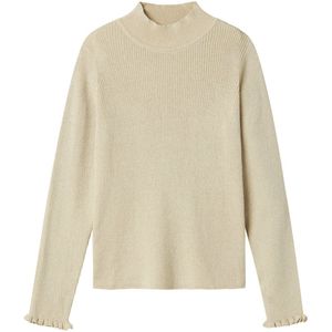 Name It kids meisjes trui RIAGLITTER Summer Sand SILVER LUREX Regular Fit