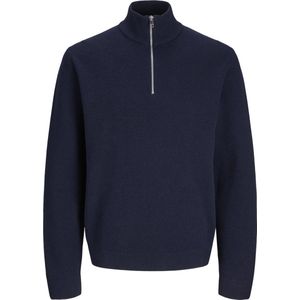 Jack & Jones Trui Jprblamilano Stitch Knit Half Zip 12259664 Naval Academy/melange Mannen
