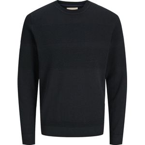 Jack & Jones Trui Jprblunoah Knit Crew Neck Bf Ln 12265328 Black Beauty/solid/plac Mannen
