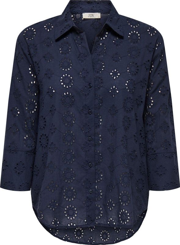 Jacqueline de Yong - Blouse - Zwart - 100% Katoen