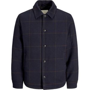 JACK & JONES - Jprcccarter - Korte Jas - Marineblauw - Geruit