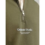 Jack & Jones Jorvesterbro sweat quarter zip hn n army
