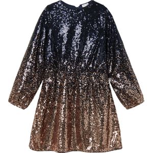 NAME IT - Nkfrantella Ls Jurk - Blauw - Jerseyjurken