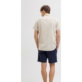 JJ Rebel - Overhemd - Camel - Regular Fit - Kwartmouw