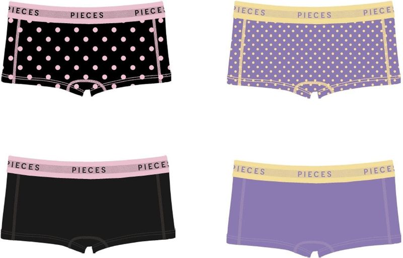 Hipsters - Print - Katoen - 4-Pack - Elastische Tailleband