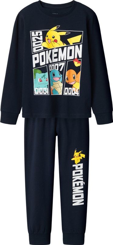 Pokémon - Pyjamaset - Blauw - Katoen/Elastaan