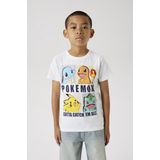 Pokémon - T-shirt - Rubberen Print - Ronde Hals - Korte Mouwen - Standaard Pasvorm