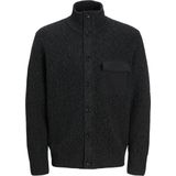 Jack & Jones Vest Jcomace Knit Cardigan Smu 12270984 Black/w. Asphalt Mannen