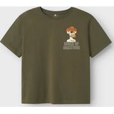 Tops - Groen - 100% Katoen - Regular Fit met Ronde Hals