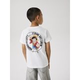 NAME IT - T-shirt - Wit - Katoen - One Piece Motief