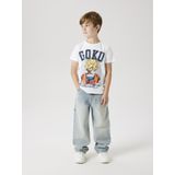 NAME IT - NKMDRUE DRAGONB NREG SS TOP BOX NOOS - Jongens - T-shirt - Groen - Jersey