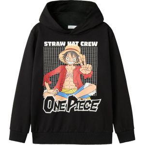 One Piece - Hoodie - Sweatshirt - Geborstelde Sweatstof - Lange Mouwen