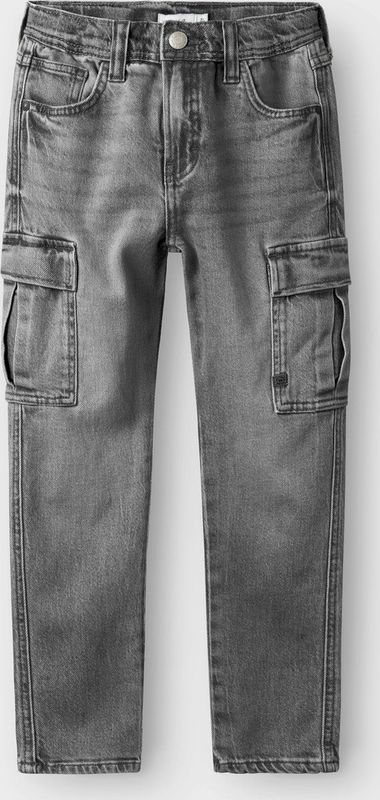 Name It Silas Tap Cargo Jeans Junior - Grijs - Tapered Fit