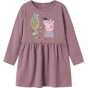 Peppa Pig - Jerseyjurk - Roze - Jersey - Lange Mouwen - Glitter Detail