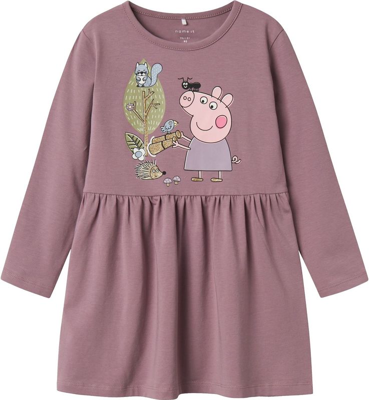 Peppa Pig - Jerseyjurk - Roze - Glitter Detail