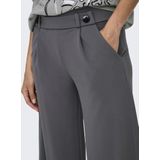 JDY - JDYGeggo - Bandplooibroek - Donkergrijs - Wide Leg - Mid Waist