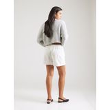 ONLY - ONLKELLY - Broek - Wit - Katoen, Gevoerde Zoom, Elastische Taille