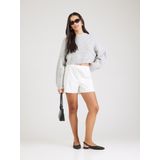 ONLY - ONLKELLY - Broek - Wit - Katoen, Gevoerde Zoom, Elastische Taille